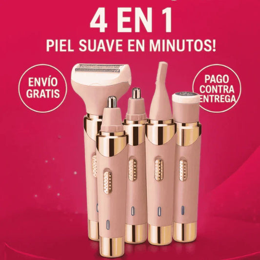 Depiladora 4 en 1 en Promo 🔥 Piel Suave en minutos