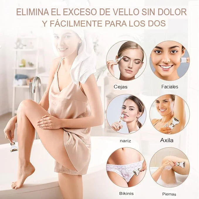 Depiladora 4 en 1 en Promo 🔥 Piel Suave en minutos