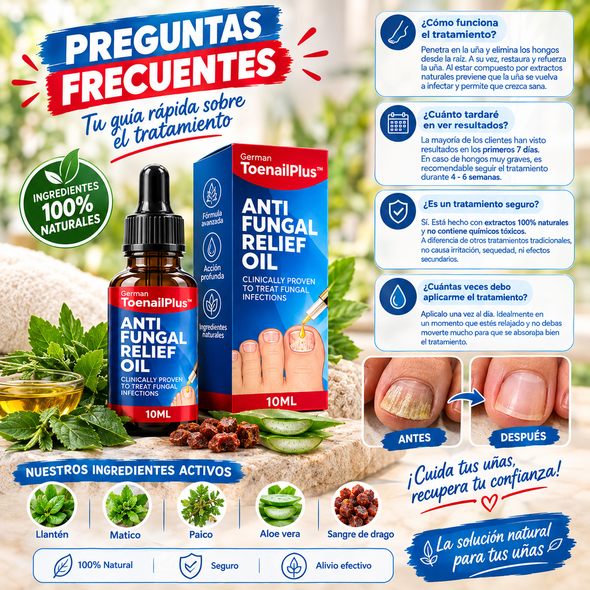 TRATAMIENTO ANTI HONGOS🔥