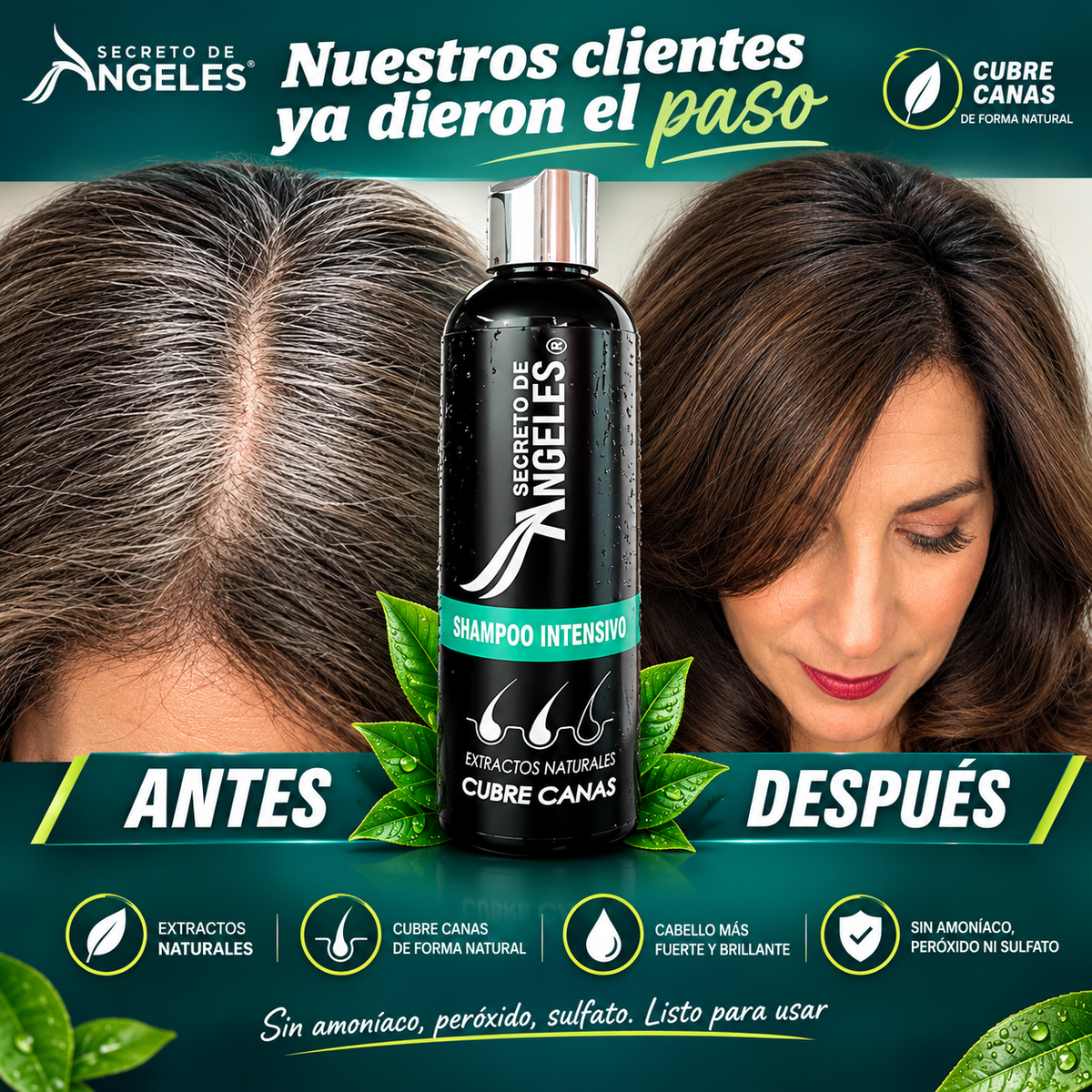 SHAMPOO CUBRE CANAS/ MAGIC SHAMPOO🌿