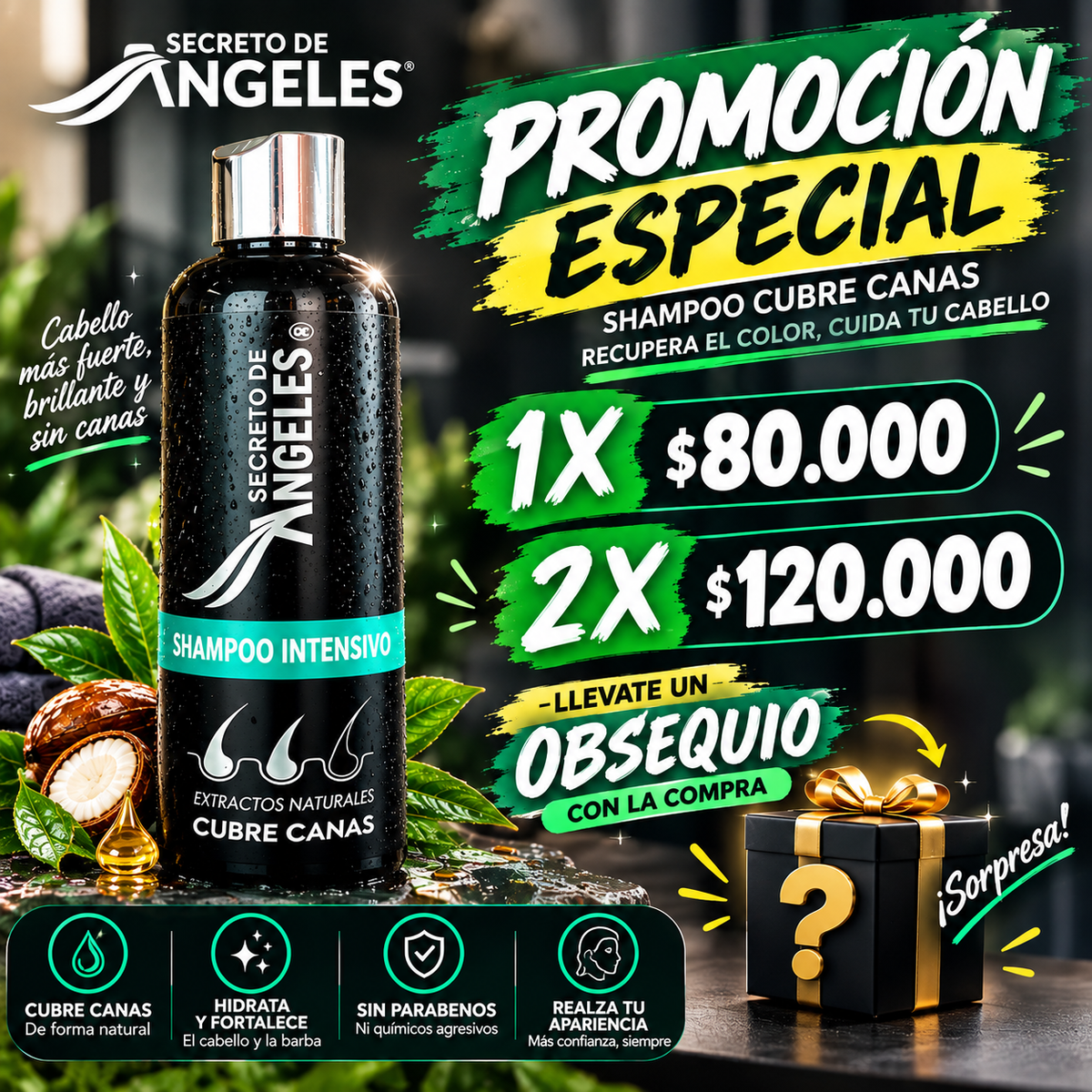 SHAMPOO CUBRE CANAS/ MAGIC SHAMPOO🌿