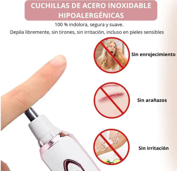 Depiladora 4 en 1 en Promo 🔥 Piel Suave en minutos